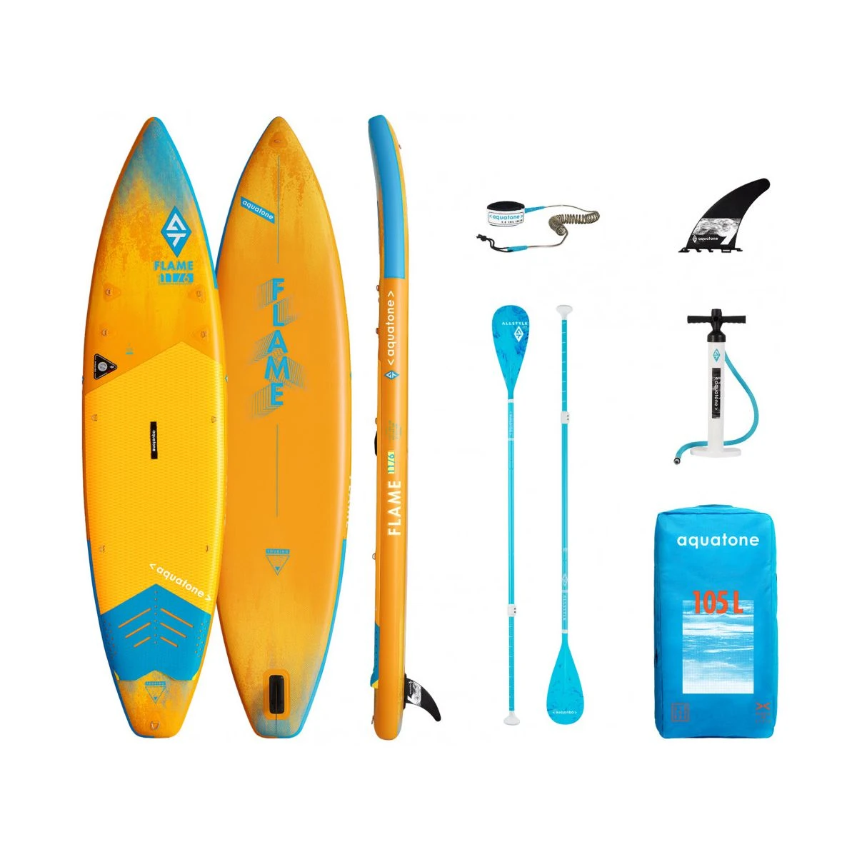 Aquatone Flame Touring 11'6 Oppustelig SUP - Komplet Pakke 3 Aquatone Flame Touring 11'6 Oppustelig SUP - Komplet Pakke