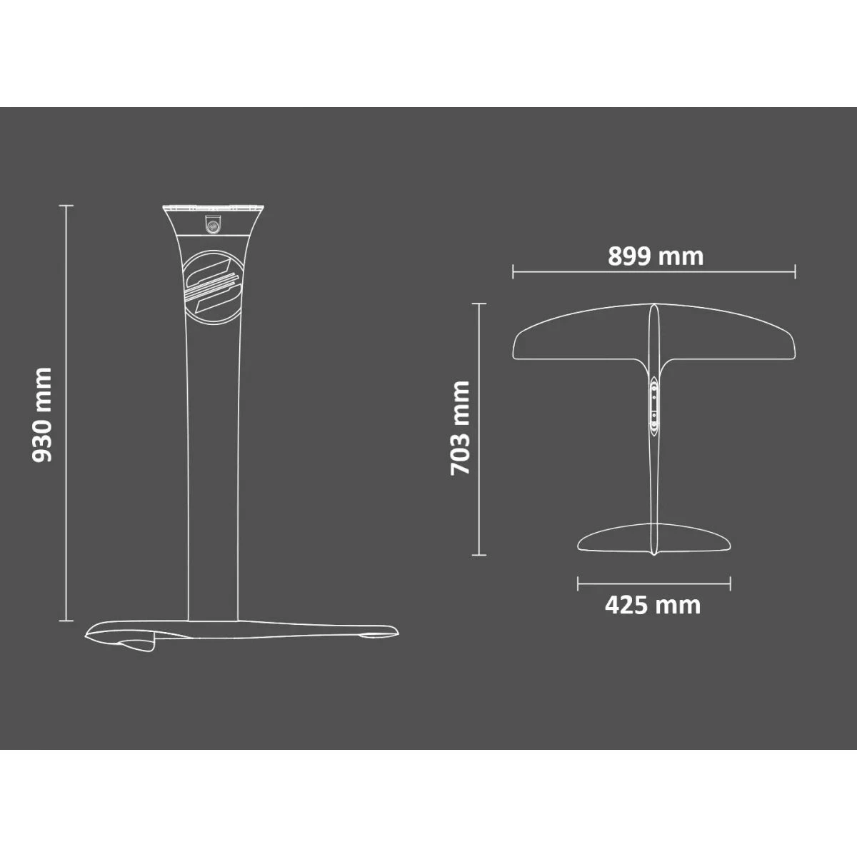 SabFoil Stabilizer 399 - 207cm2 5 SabFoil Stabilizer 399 - 207cm2 - Billede 3