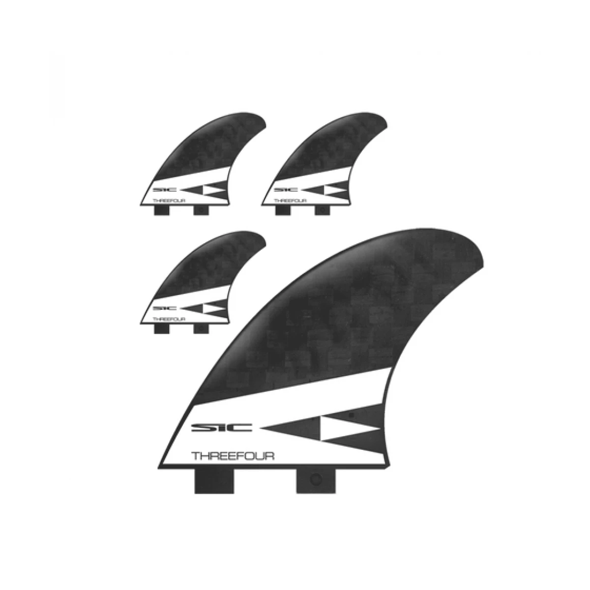 Sic SUP ThreeFour (Quad/Tri) Carbon Finner 3 Sic SUP ThreeFour (Quad/Tri) Carbon Finner