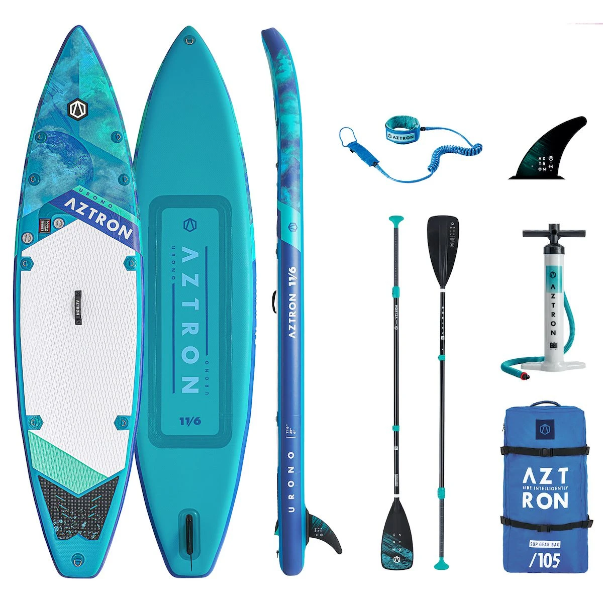 Aztron Urono 11'6 Dobbelt Chamber Oppustelig Touring SUP 3 Aztron Urono 11'6 Dobbelt Chamber Oppustelig Touring SUP